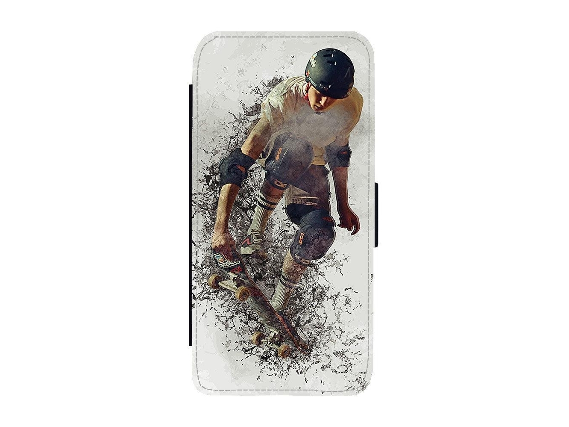Capa Flip Para Iphone 17 Com Tema De Skate