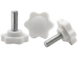 Vermogen M8x35mm - Stergreep - Bevestigingsmethode - Kunststof/koolstofstaal - 10 Stuks - Handmatig Te Draaien - Duimschroef