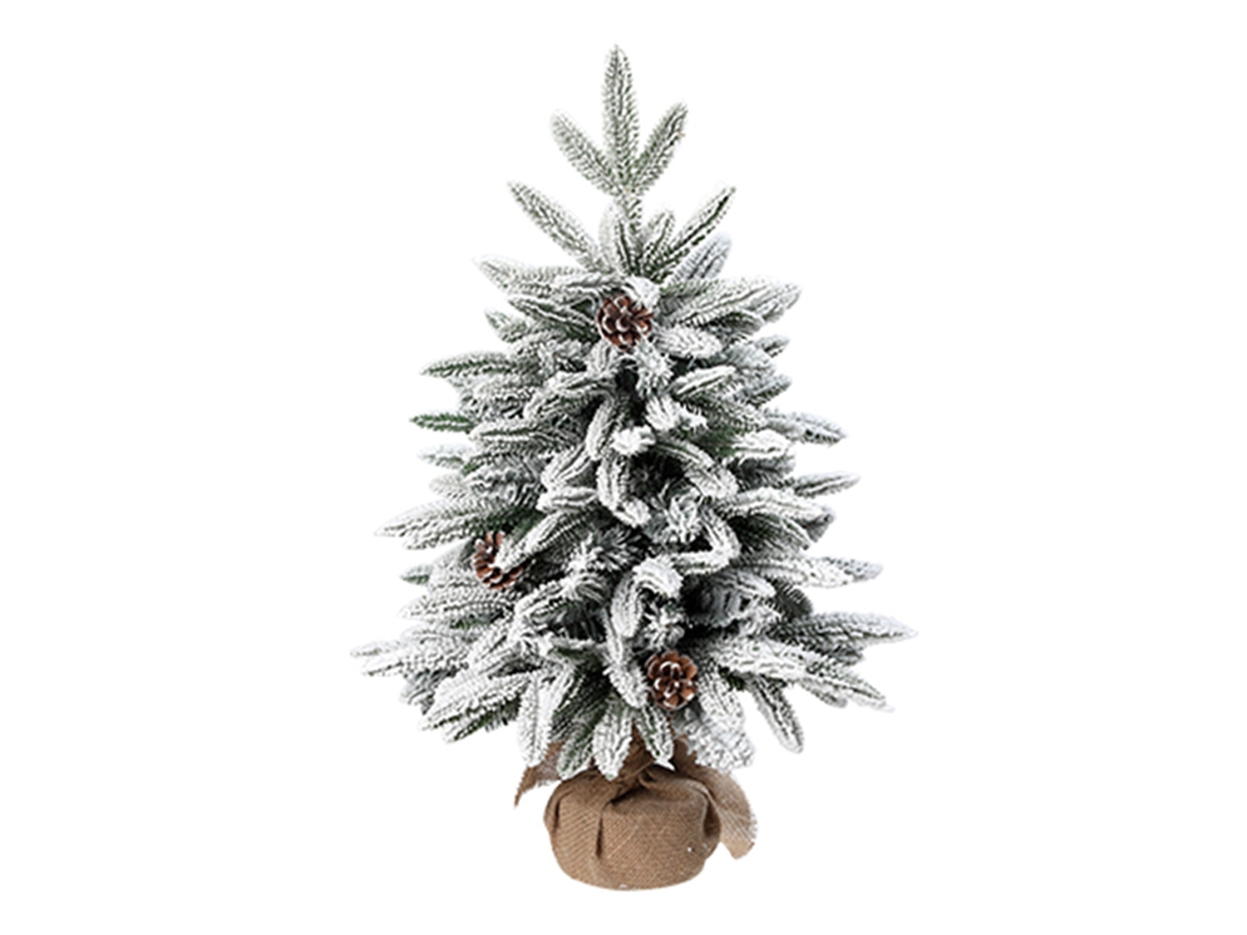 Árvore de Natal Artificial com Neve 45cm Cedro e Flocos para Casa e Escritório com MARCA