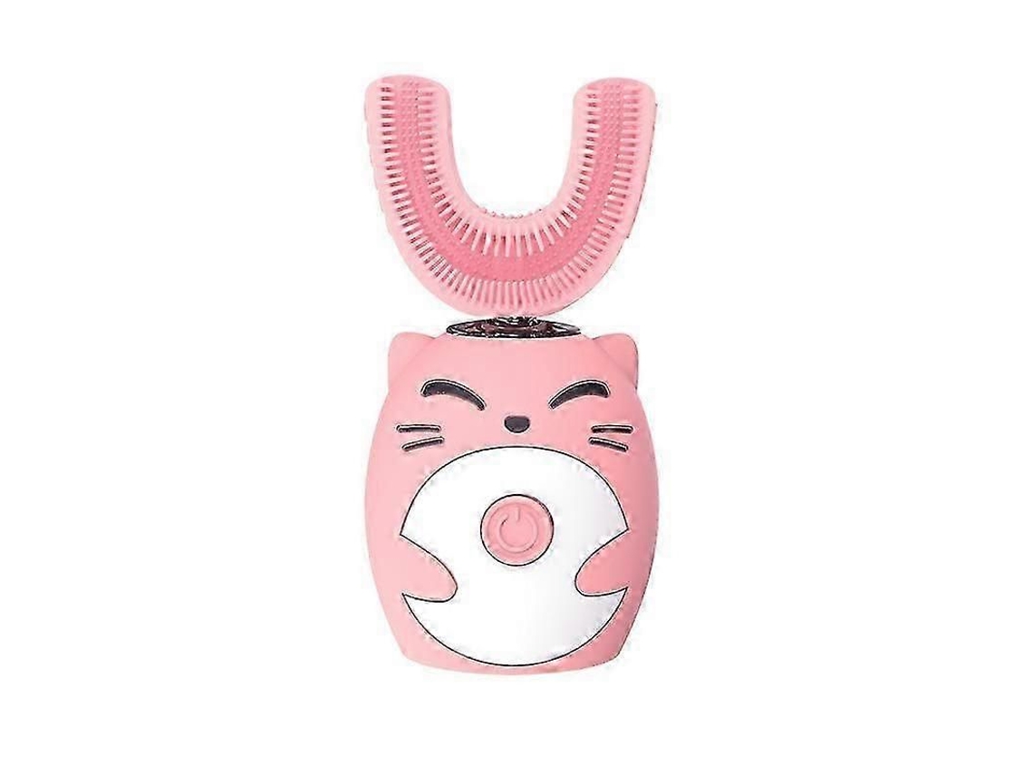 Escova de Dentes Elétrica Infantil Sônica Silicone com Limpeza Automática 360 ​​graus, Recarregável Via Usb, e M Formato U. GOKOCO