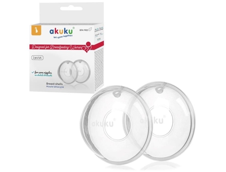 Copos de amamentação transparentes Akuku (pacote com 2)