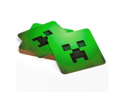 Conjunto de 4 Porta copos Minecraft, para Vidro AQUAFORGE
