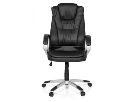 Poltrona de escritório RELAX WB100 de couro sintético preto MYBUERO