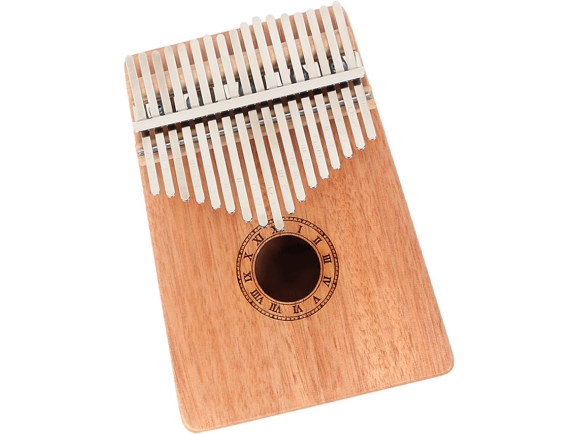 Kalimba De Mogno Com 17 Notas, Instrumento De Dois Dedos