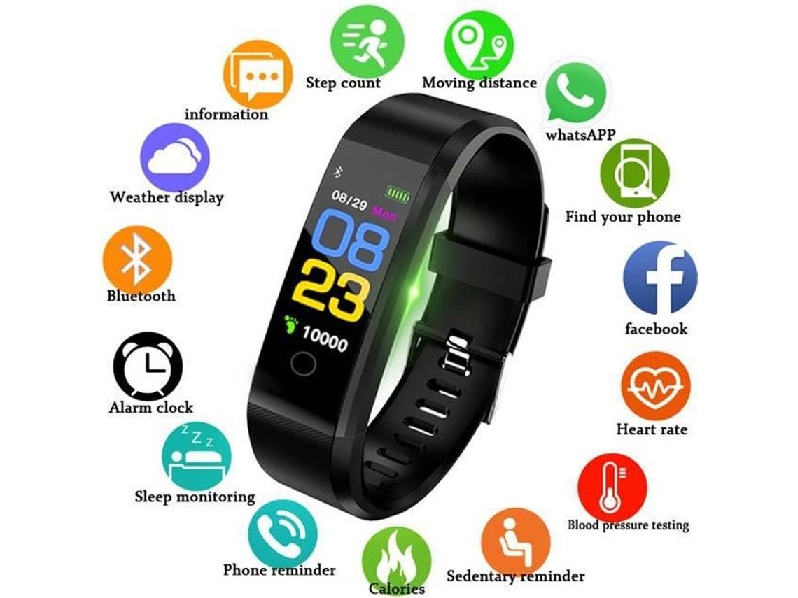 Smartwatch À Prova D'Água Cardio/Pedômetro/Esporte/Relógio Conectado Android