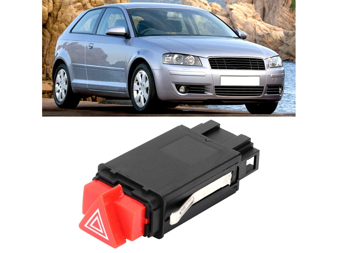 Interruptor De Alerta Emergência Para Audi A3 1996-2003, Substituição Durável Do Controle De Iluminação Emergência Em