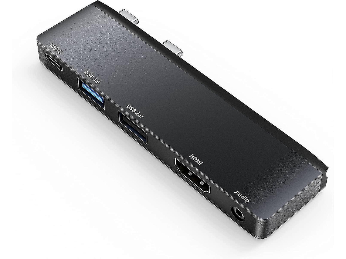 Usb C, 5 Em 1, 2 Portas Usb Brilvibera