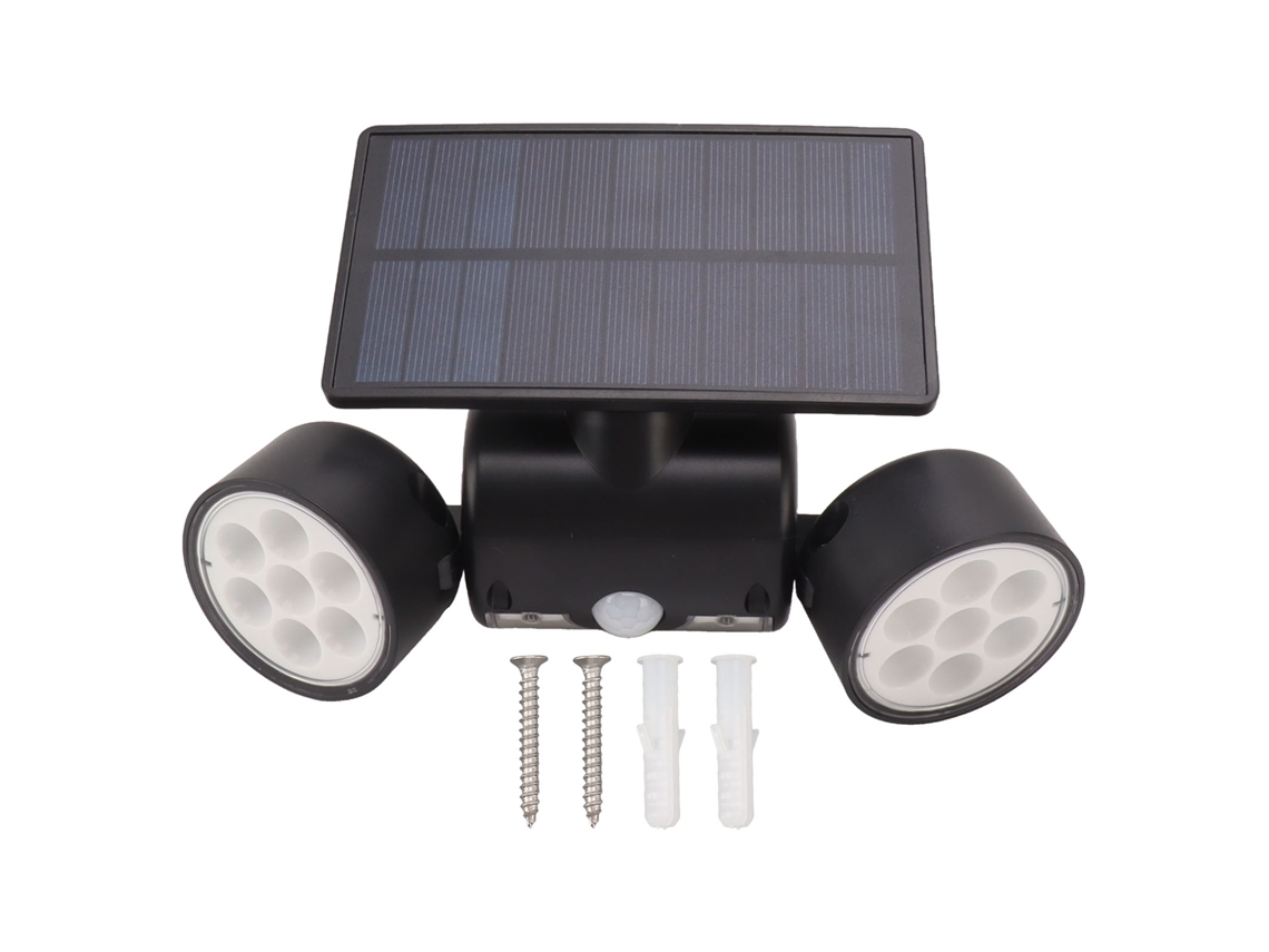 Luminária Solar com 30 Leds e Sensor de Movimento para Pátio AQUAFORGE