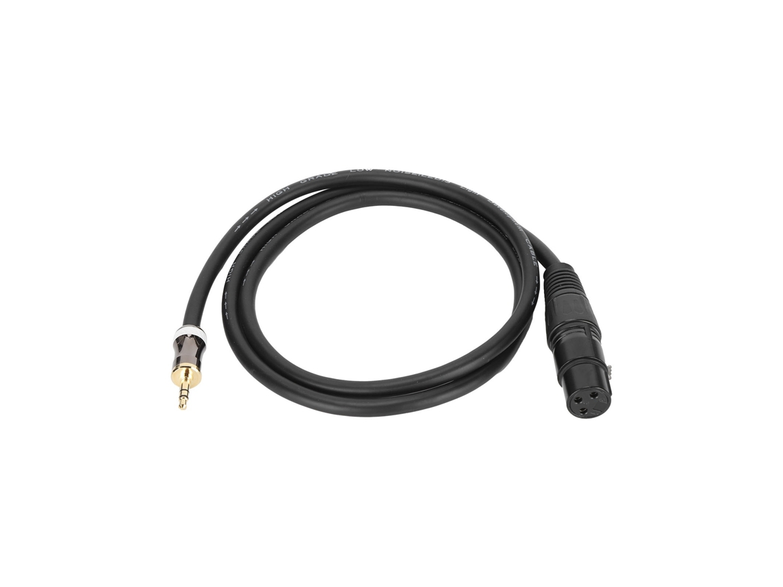 Cabo Lurelia XLR Macho/Fêmea 3,5 mm 1 m 3,3g, Balanceado, para Microfones, iPhone e iPad