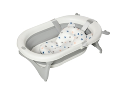 Vaschetta Bagnetto, Dims 81,5x50,5x23,5cm Pieghevole Para Bambini 0 3 Anni Com Indicador De Temperatura E Cuscino. 81,5x50,5x23,5cm. Bianco Btforus