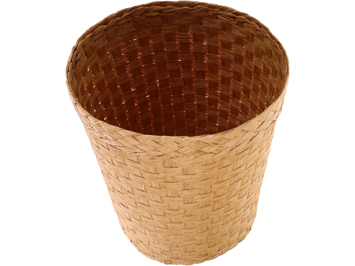 Lixeira De Vime Trançado À Mão, Cesto Alto E Estreito, Lixeira Natural, Cesto De Armazenamento Para Gokoco