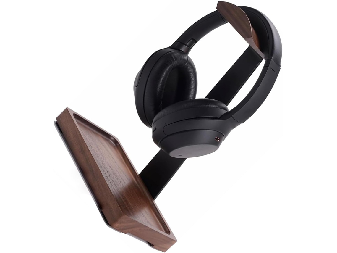 Suporte De Mesa Madeira Para Fones Ouvido, Antiderrapante, Com Prateleiras Para Pendurar E Substituir O Suporte De