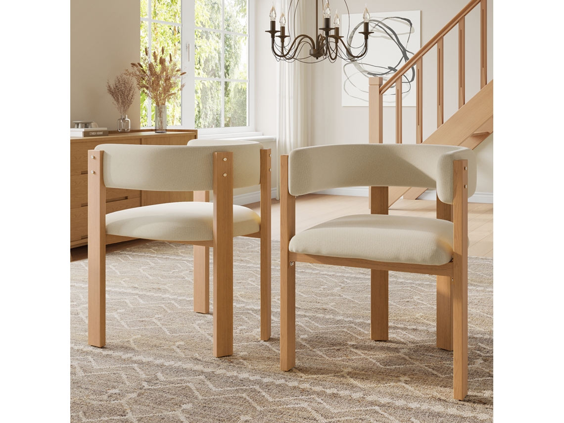 Conjunto 2 Cadeiras Jantar Ergonômicas Estofamento Espesso Ferro