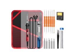 Kit De Soldadura Eléctrica Mini 60w Com Display Lcd, Ferro De Solda Inteligente E Acessórios Para Reparos Eletrônicos