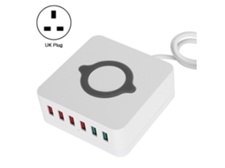 Carregador Usb (carregamento Rápido Inteligente Qc3.0 De Múltiplas Portas Com 6 Portas)