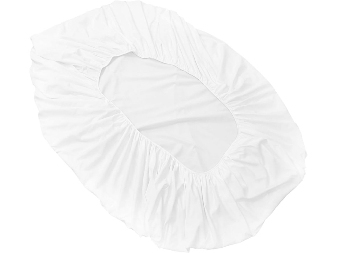 Lençol de Algodão Branco com Capa para Colchão. Respirável e Confortável, Ideal Uso em Casa CHABERLU