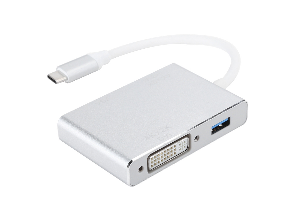 2026zentro-adaptador De Cabo 4 Em 1 Type-c Para Hdmi Dvi Vga Usb 3.0 Multifuncional Para Laptop Computador