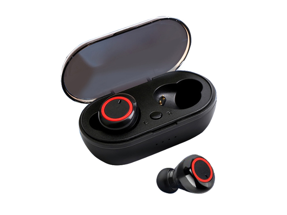 Fones de ouvido Bluetooth 5.3 esportivos in ear com microfone e estojo de carregamento