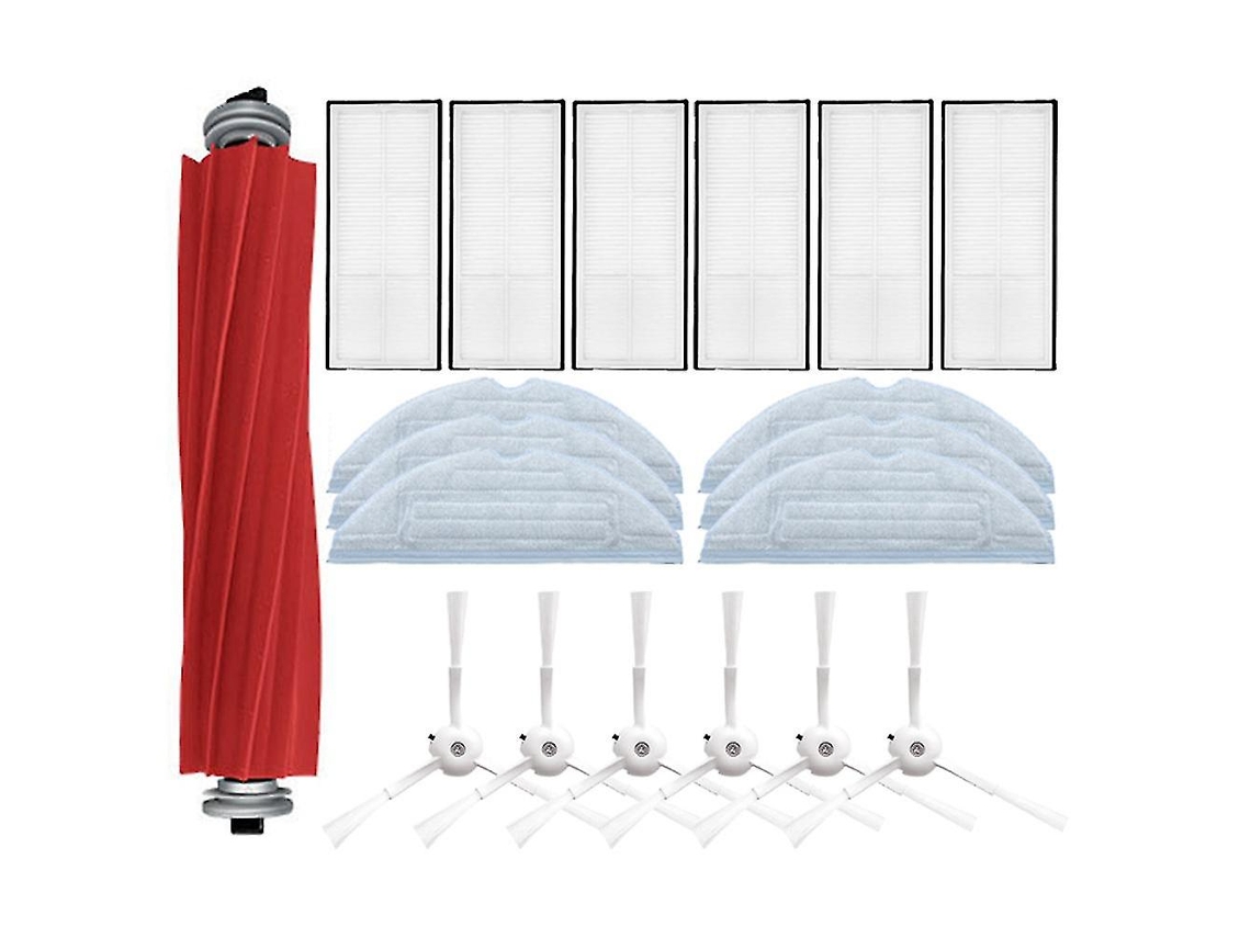 Escova Lateral Principal Filtro Hepa Panos De Mop Reposição Branco