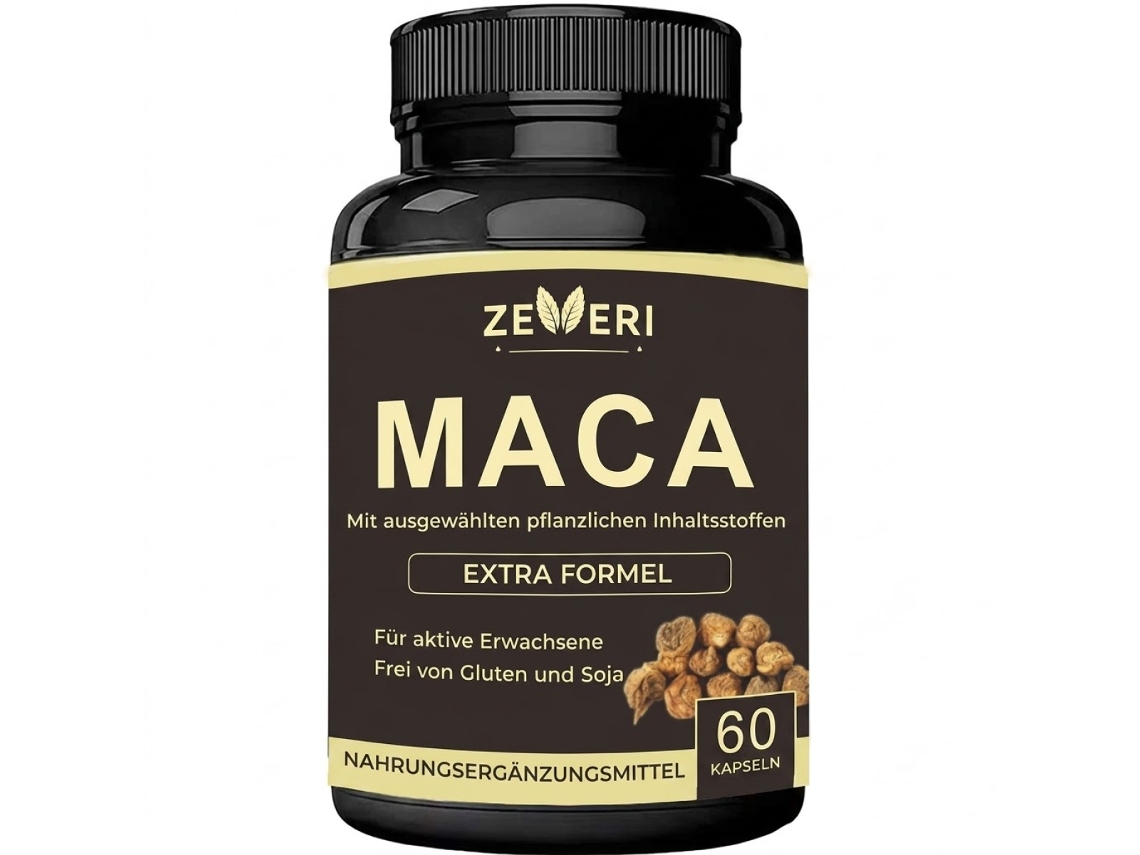 Zeveri Complexo Nutricional Raiz De Maca Fórmula Extra Forte 60 Cápsulas