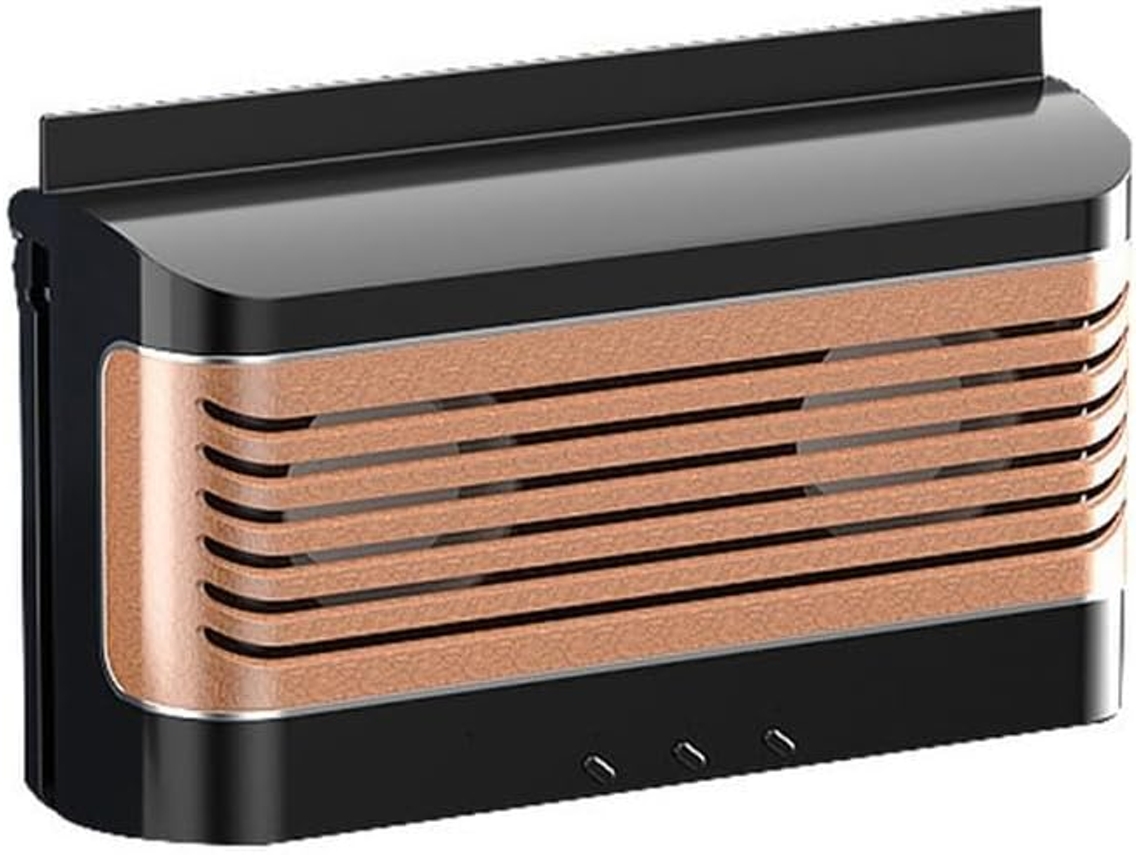 Ventilador De Carro Movido A Energia Solar E Exaustor 195x 12cm Preto Ou Branco