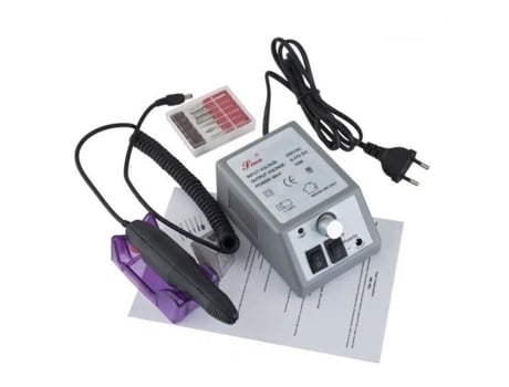Kit de broca de unhas elétrica profissional Ferramenta de manicure e pedicure - OHP - Plugue da UE - Cinza OHP