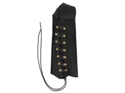 Protector de antebraço de couro PU, ajustável, fácil de usar, preto S/MARCA