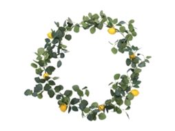 Decoração de Vime com Folhas de Eucalipto e Limão, 195cm LAXISCREED