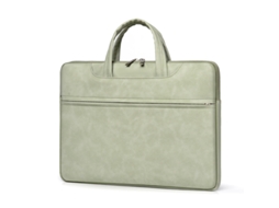 Pasta Para Portátil De 13 Polegadas, Fabricada Em Material Pu Impermeável, Estilo Mala De Escritório Verde Hexinyigjly