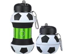 Garrafa de água esportiva de silicone de 550ml, dobrável e compacta, ideal para crianças, meninas e adultos, livre de BPA. Brilvibera