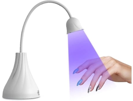 Lâmpada led UV para Unhas CLINER Mini Lotus (Branco)