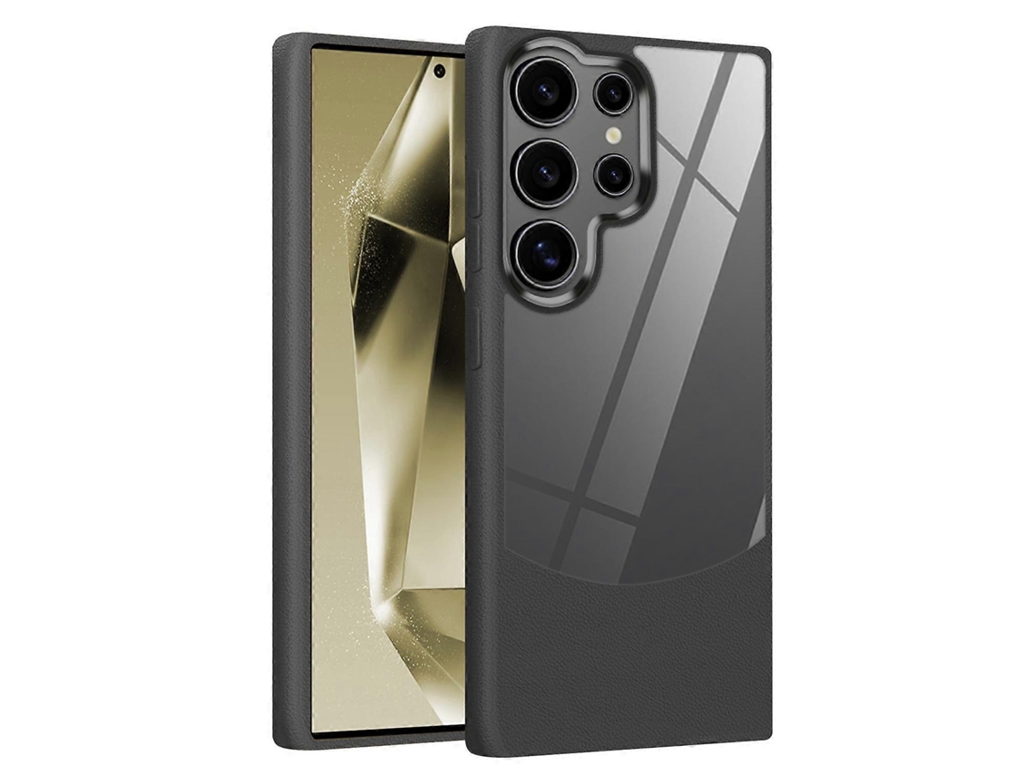 Capa De Celular Híbrida De Acrílico Tpu Com Textura De Lichia