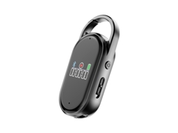 Gravador De Voz Com Clipe E Mosquetão, Ia, Gpt, Deepseek, Transcrição - 64 Gb (preto)