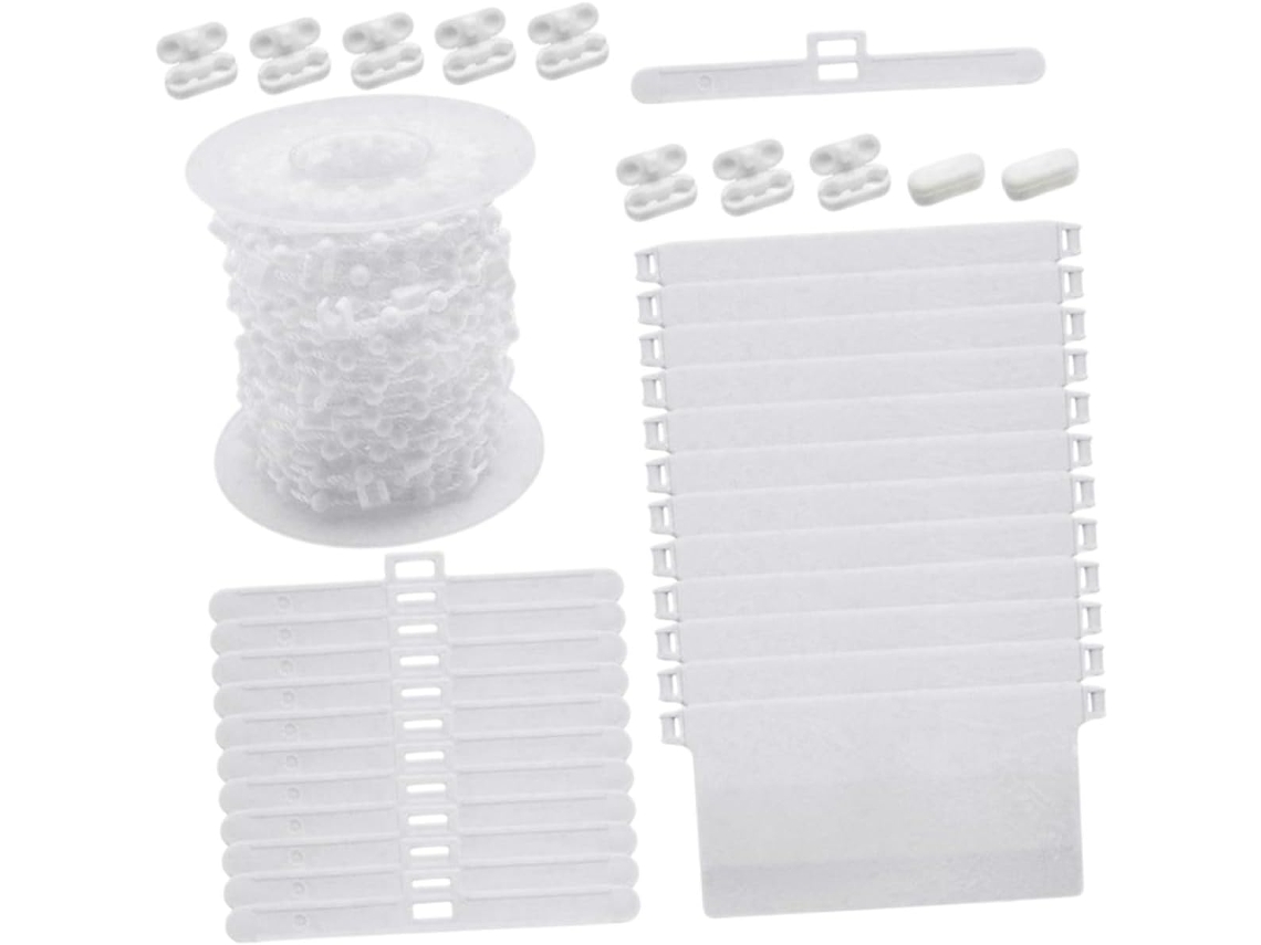 Kit De Pesos E Correntes Contas Nuobesty Para Prolongar A Vida Útil Persianas Verticais Plástico Branco Em Salas Estar
