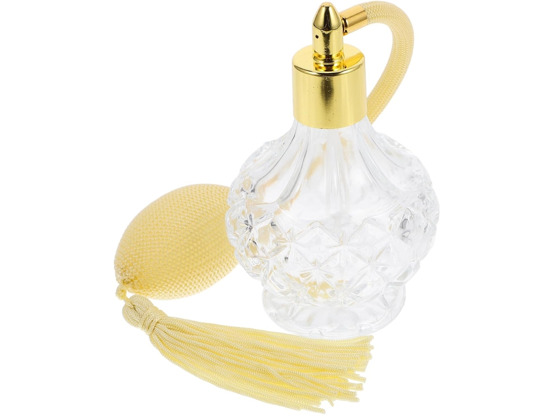 Frasco de Perfume Vintage em Vidro, 80ml, Recarregável.