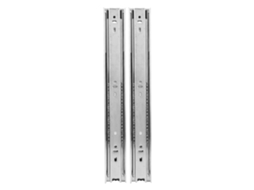 1 Par 20 Pulgadas Rieles Deslizantes Con Rodamientos De Bola Para Cajones De Cocina Y Dormitorio Blanco