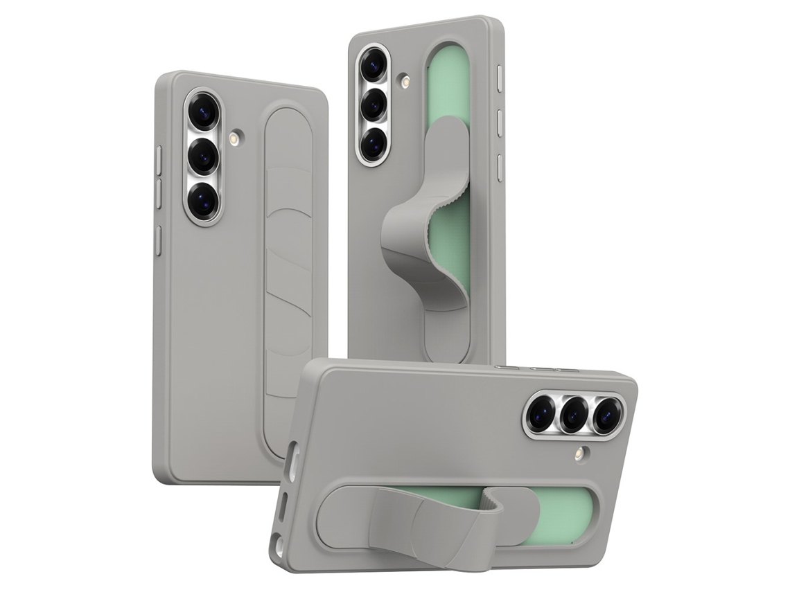 Capa Chrui Para Samsung Galaxy S26, Com Controle De Teclas Inteligentes E Suporte (compatível, Cinza Titânio)