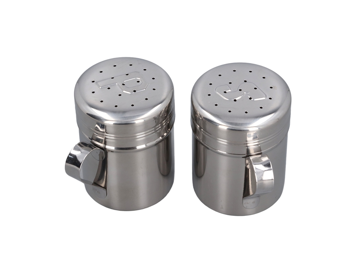 2pcs garrafas de tempero sal pimenta de aço inox | S/MARCA