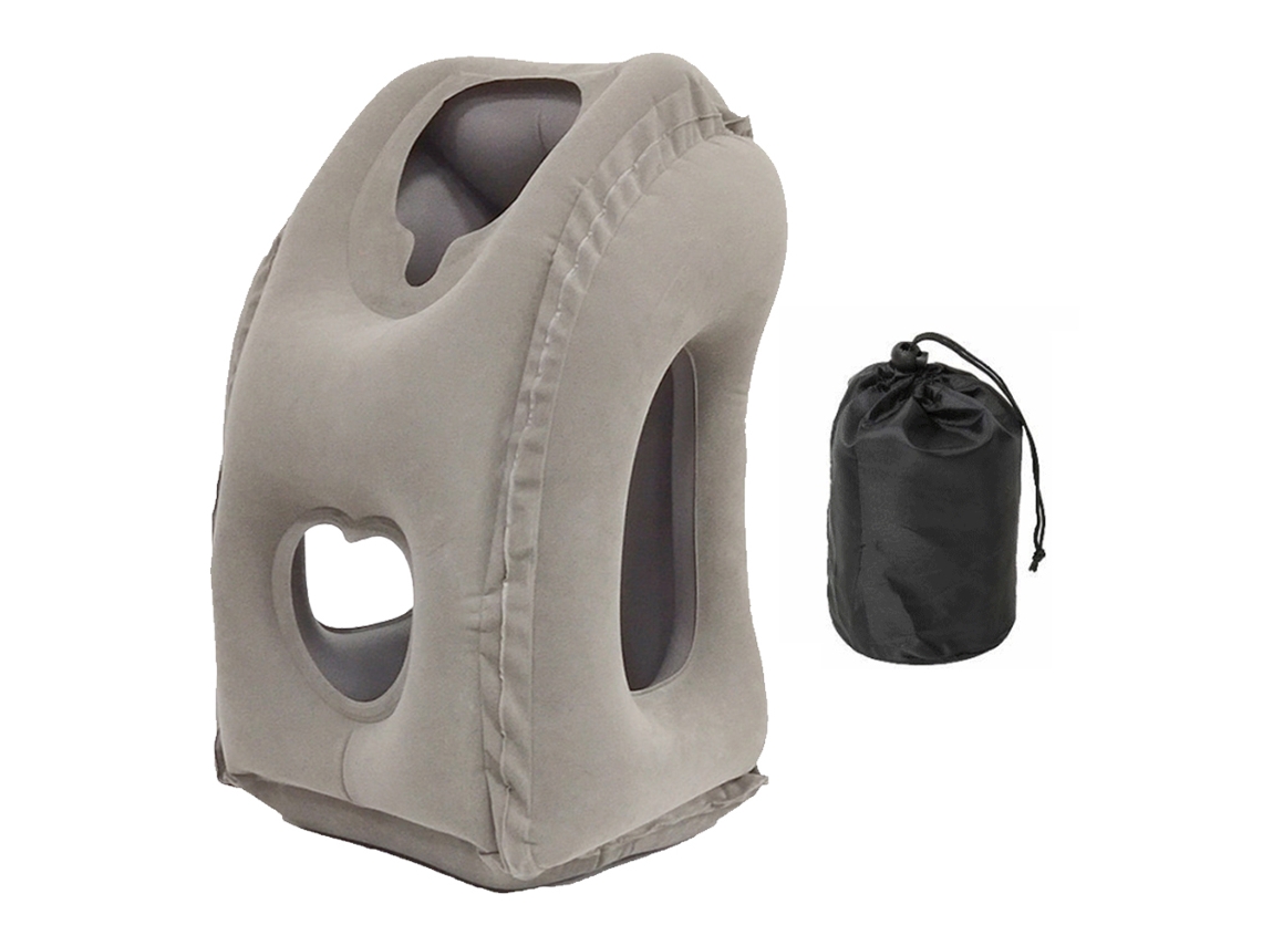 Almofada Cervical Insuflável Para Viagens De Avião