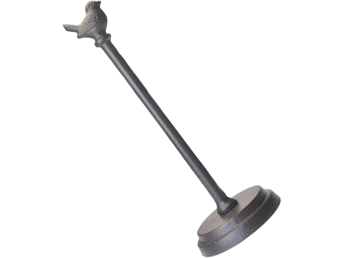 Suporte Para Papel Higiênico Nolitoy Em Formato De Estátua Pássaro Preto, Fácil De Usar E Mover, Em Ferro Fundido, Para