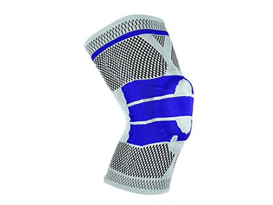 Joelheira de suporte com anel de silicone, tecido respirável, para basquete e outros desportos AQUAFORGE