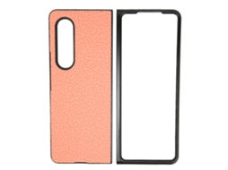 Mali capa de Couro Pu Resistente a Arranhões para Samsung Galaxy Z Fold 3 Rosa