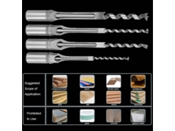 Peças De Brocas Para Furos Quadrados 1/4 5/16 3/8 1/2 Pontas De Entalhe Para Madeira Ferramentas Manuais Para Perfuração De Madeira Slowmoose
