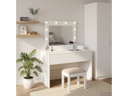 Vidaxl Mesa De Vestir Branco 83 X 40 X 70 Cm Derivados De Madeira