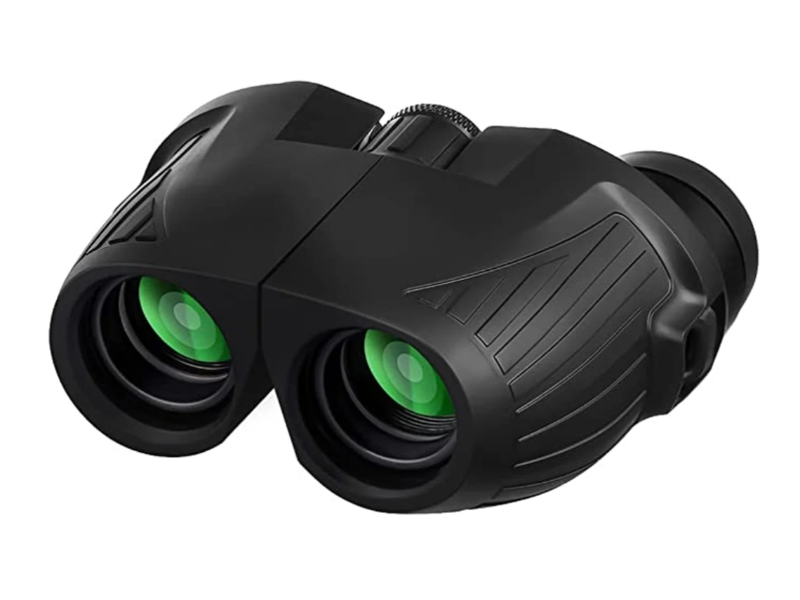 Binóculos Compactos 12x25 Com Visão Noturna De Baixa Luminosidade Para Crianças Binóculos À Prova Dágua Para Caça Ao Ar Livre Bestvite (preto)