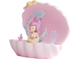 Luminária Noturna Decorativa Sereia Jojofuny Em Resina Rosa