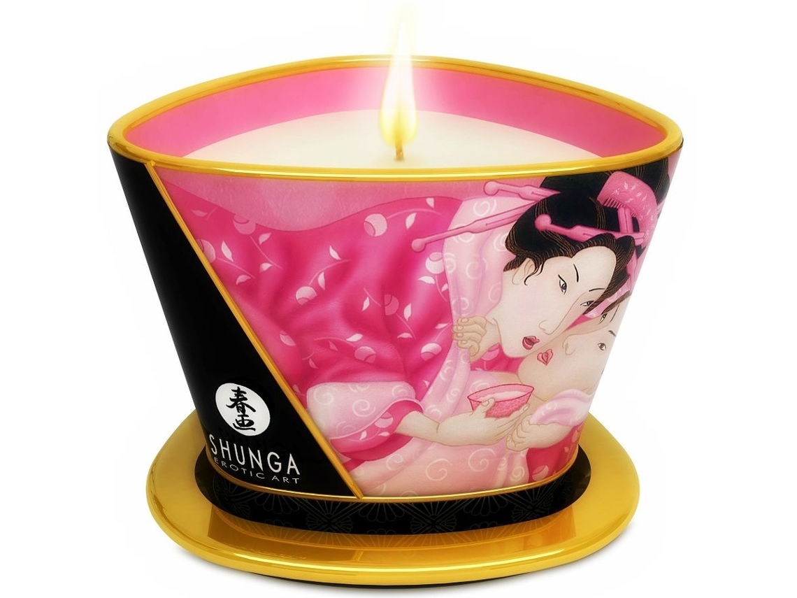 Vela de Massagem SHUNGA CANDLES Mini Caress By Candelight Rosas Afrodisiacas (170 ml)