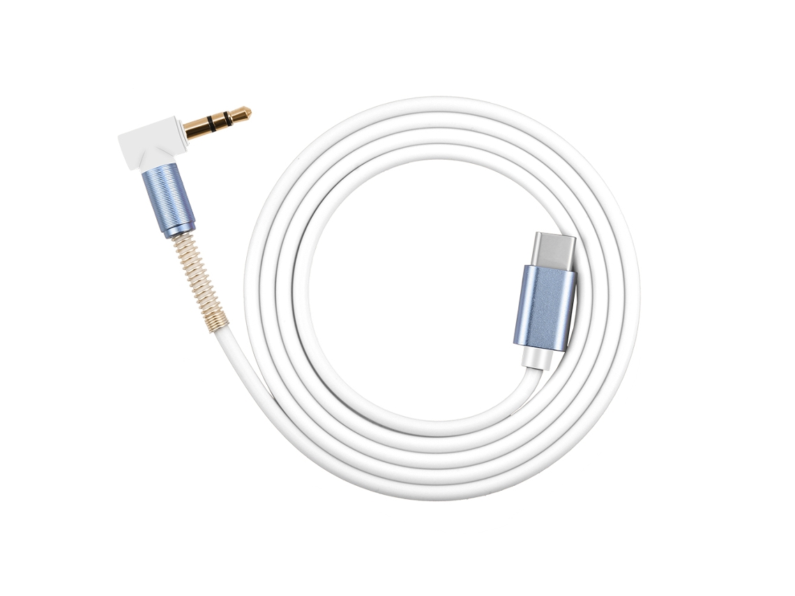 Cabo De Áudio Usb C Para 3.5mm Com Ângulo Retto (transmissão De Áudio, Conectividade Versátil)