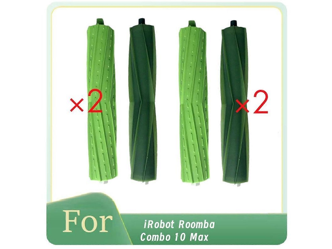 2 Pares de Pincéis Nova Line para Irobot Roomba Combo 10 Max com Proteção Dupla
