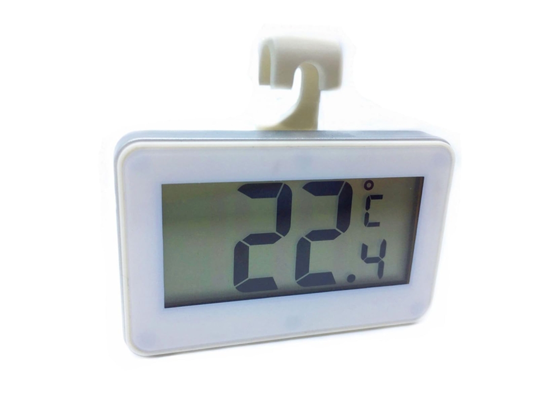 Termômetro Lcd À Prova D Água E De Alta Precisão Com Visor Digital Eletrônico Para Geladeira Medição Temperatura Gancho